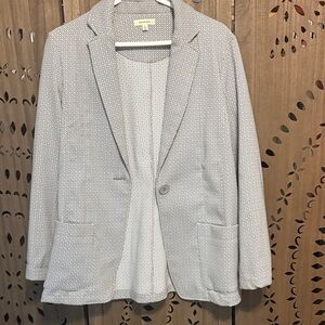 Max Studio Textured Gray Blazer